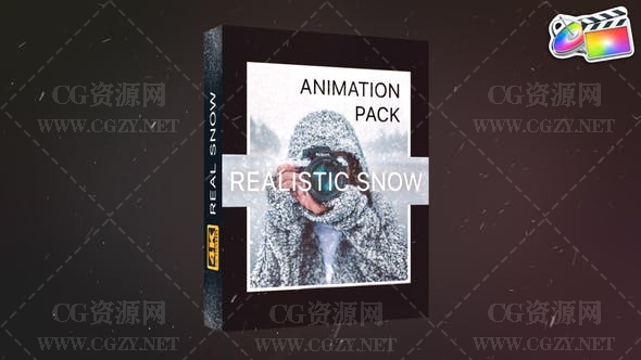 FCPX插件|21个冬天飘雪下雪特效叠加降雪动画-Realistic Snow Effects | FCPX